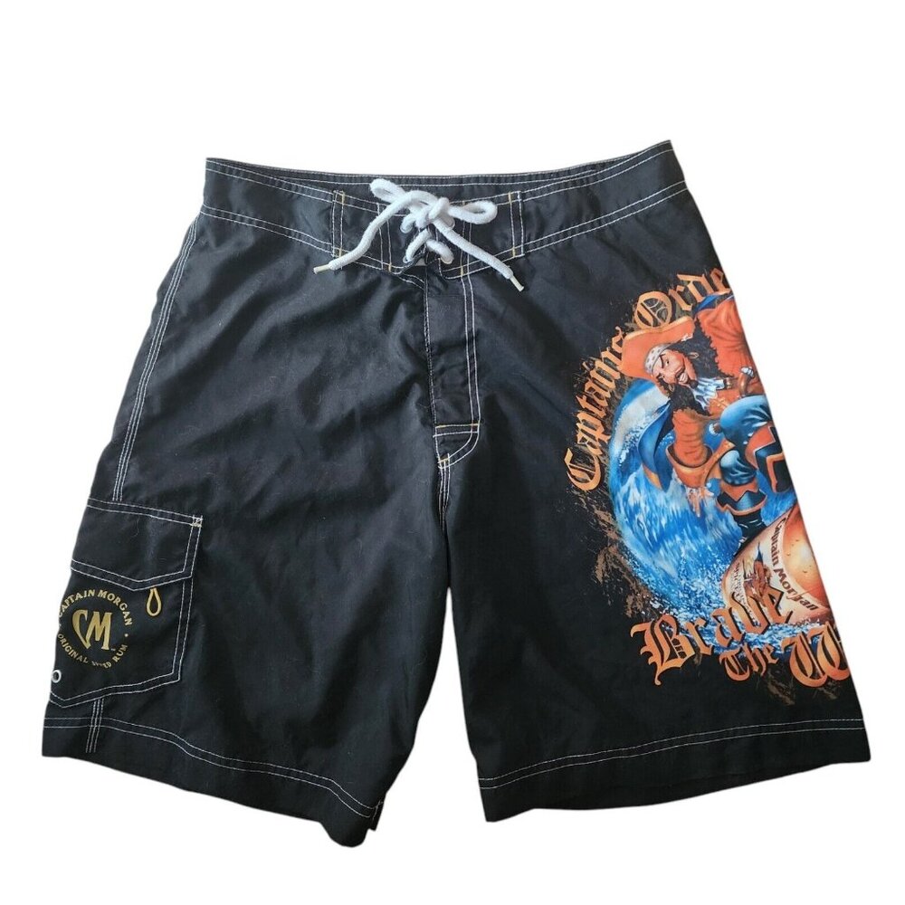 Captain Morgan Rum Mens Board Shorts Swim Trunks 34